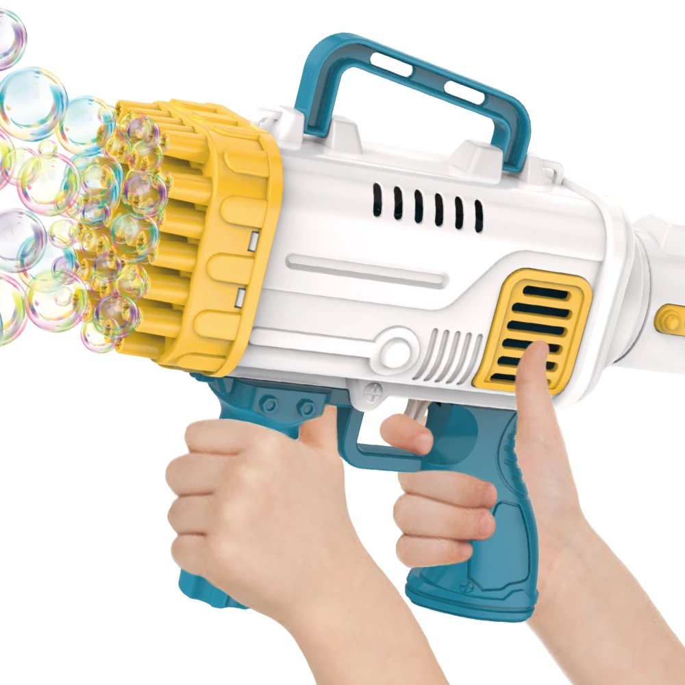 2021 New Arrived Gatling Machine 45 Holes Pistola De Burbujas Bazooka