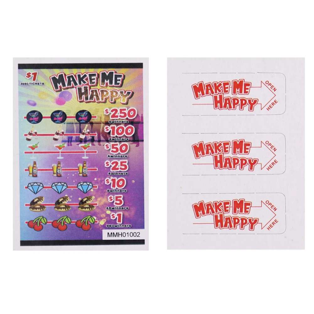 Code Pull Tab Card Customizable Pull Tab Solutions - Affordable Lottery Tickets with ...