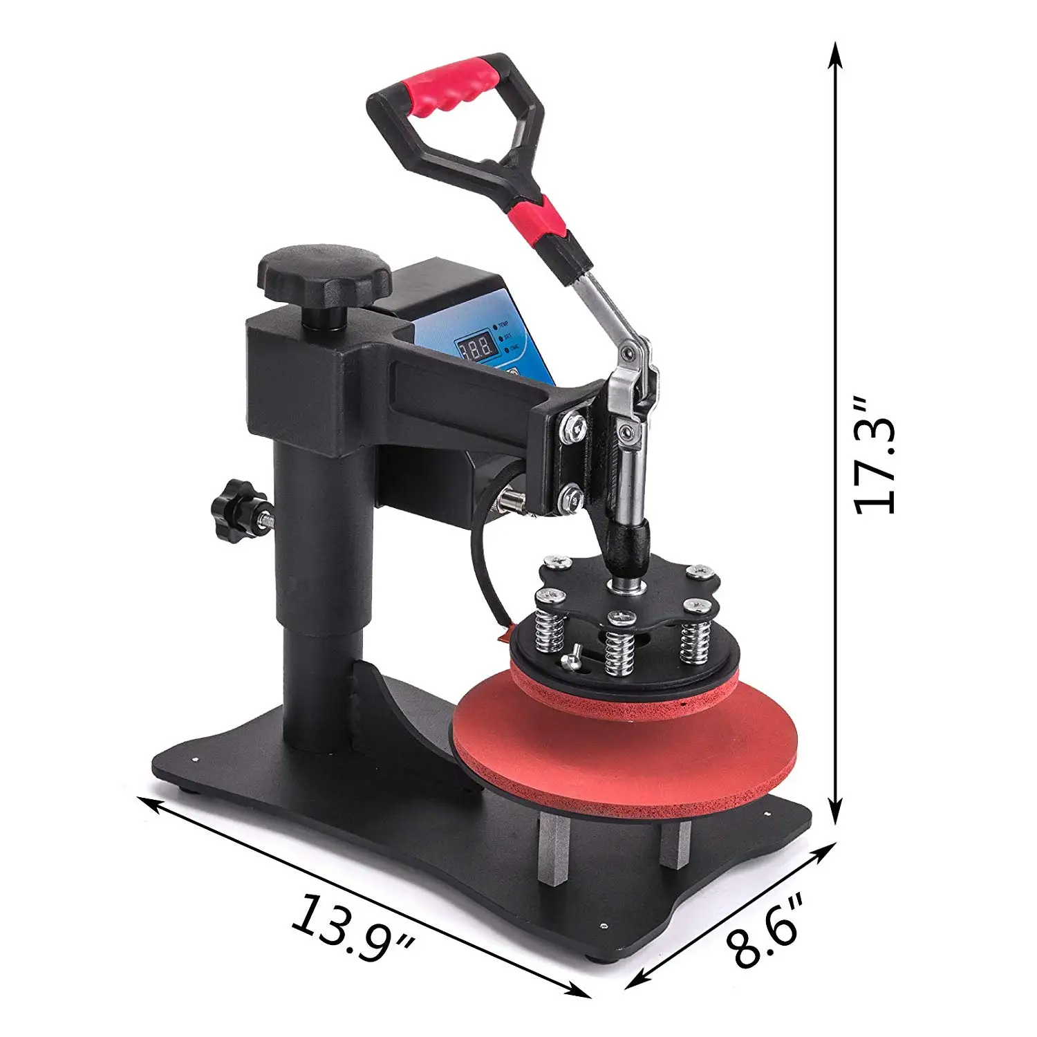 8" Plate Heat Press 20cm Transfer 350w Printing Sublimation Machine For