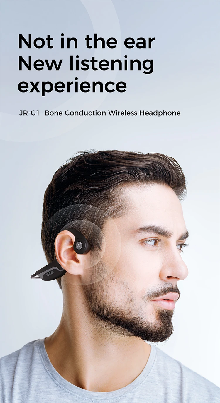 Joyroom Bone conduction JR-G1 Ear-hook 6 hours sport earphone headphone - ANKUX.COM