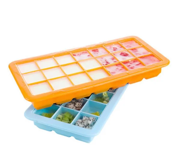 

Silicone Ice Cube Tray,5 Pieces, According to pantone color