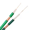 CCTV CATV Camera European Standard Green 75 ohm multicore stranded copper KX6 KX6+2C KX6A KX7 Coaxial Cable with DC Power Wire