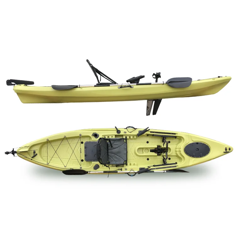 New Arrival One Person Fishing Kayak Polyethylene Sit On Top Kayak Foot ...