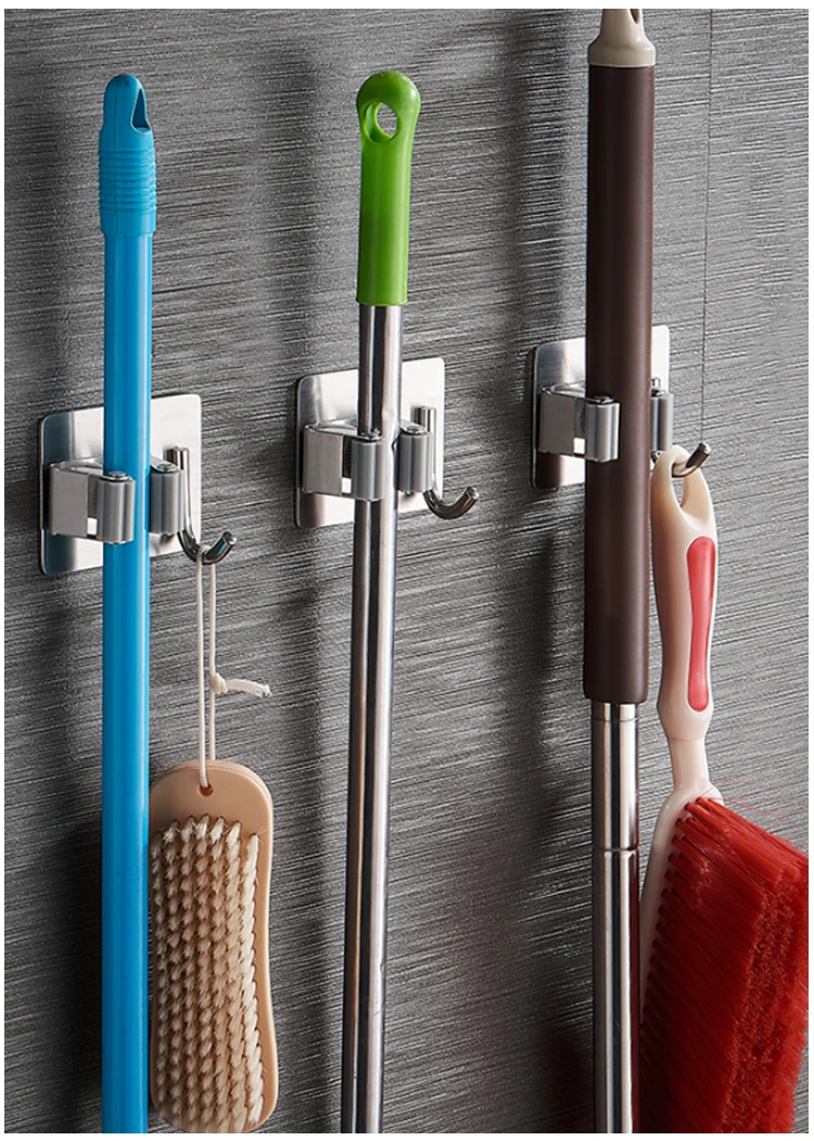 New Style Wholesale Mop Brooms Holder For Hanging On The Wall 1300c