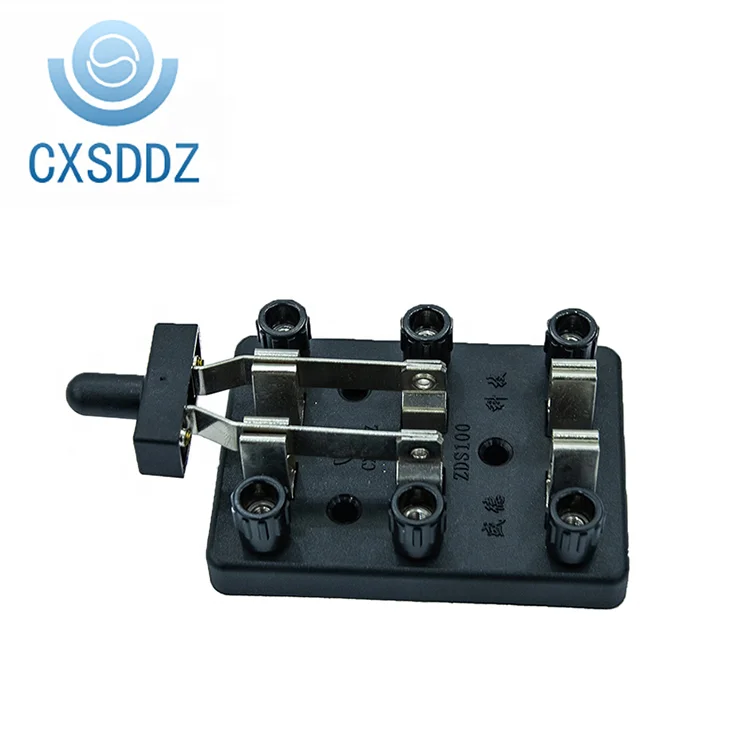 
CXSDDZ ZDS100 Double Pole Double Throw Knife Switch Physical Electrical Laboratory Equipment 