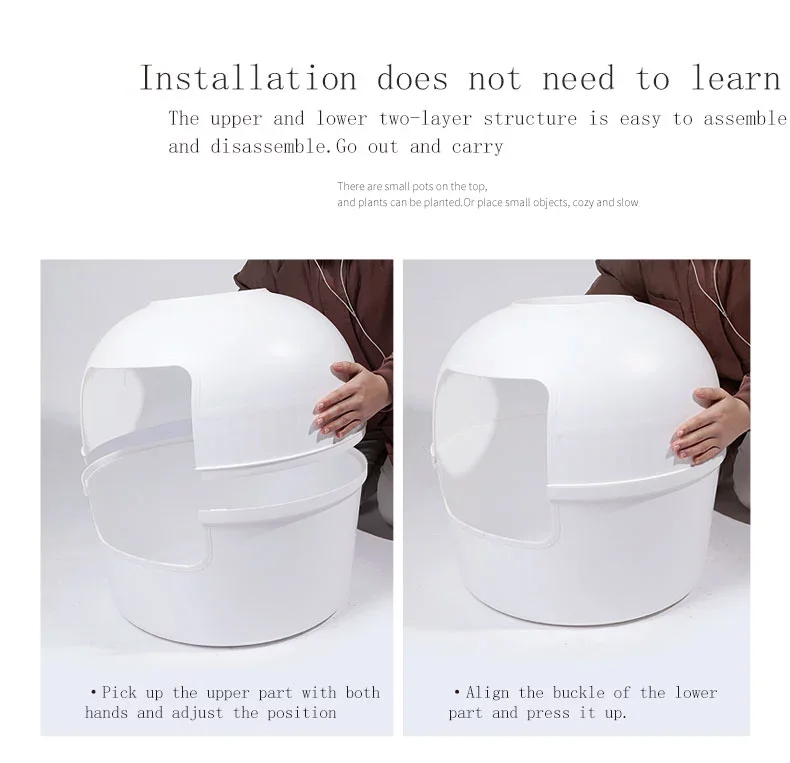 Hidden Flower Pot Cat Litter Box Plant For Box Litter Cats House Kennel