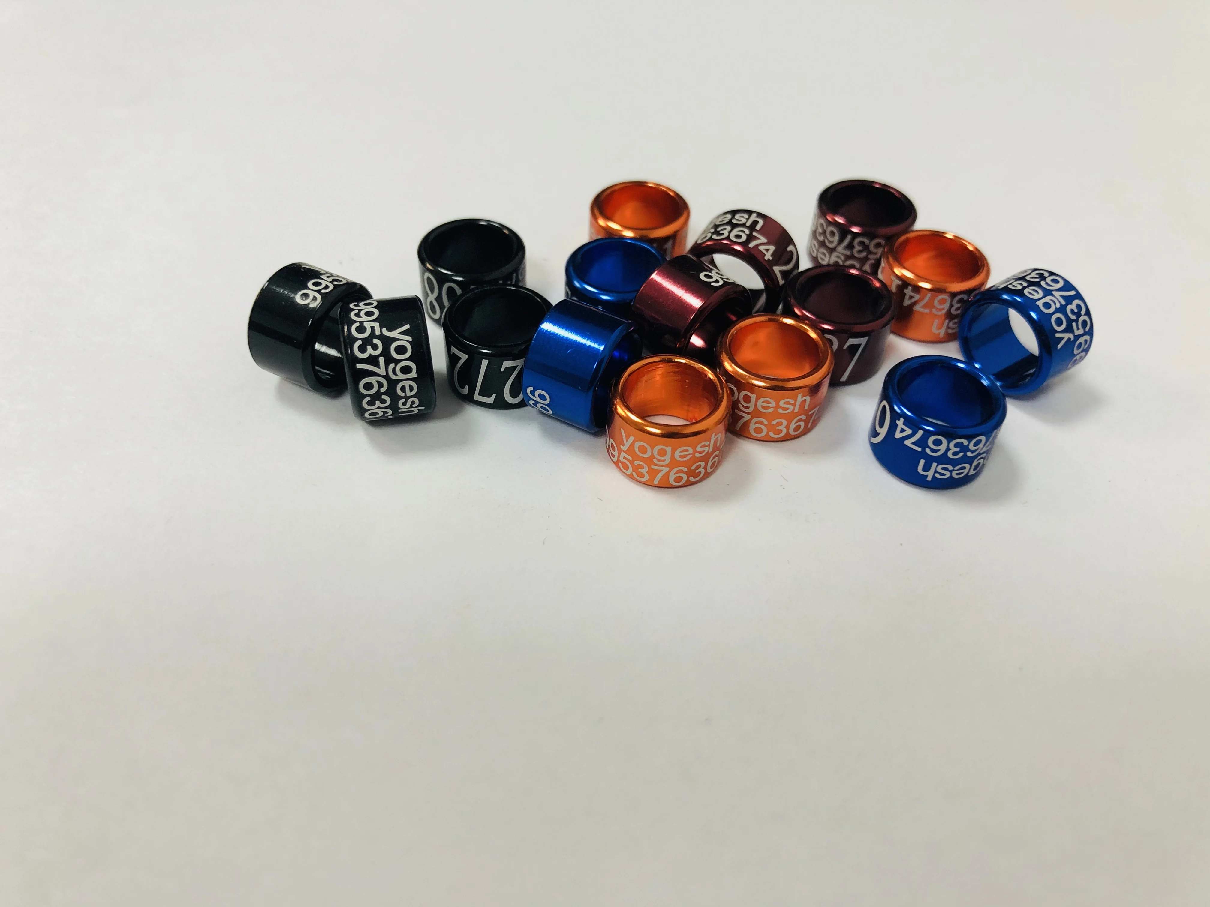 2020 Customized Pigeon Racing Multi Size Pure Aluminum Pigeon Leg Bands