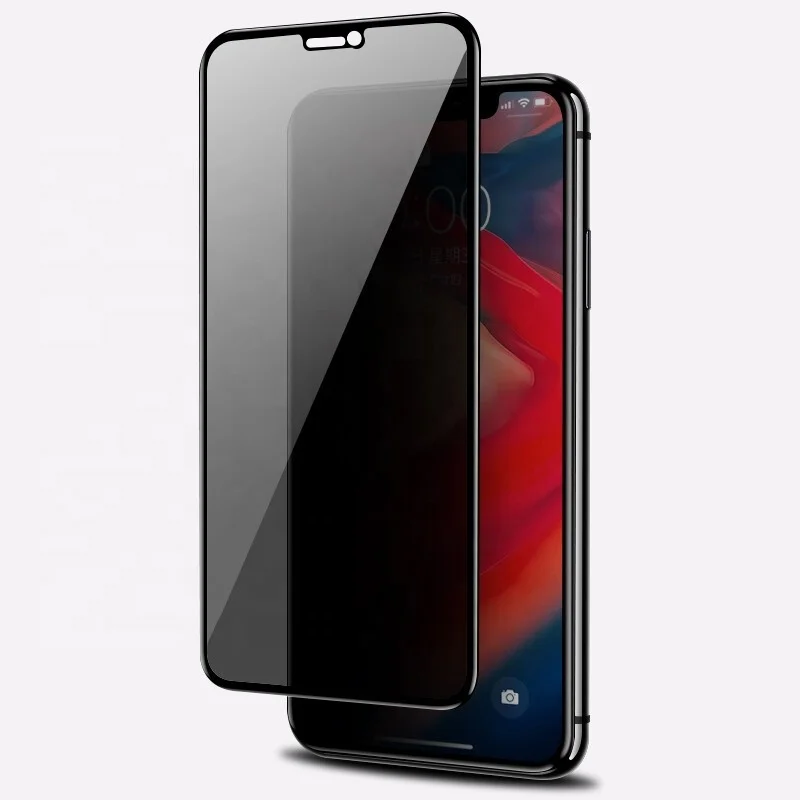 2.5D Round Cellphone Used Anti-spy Privacy Tempered Glass Screen Protector For iPhone 11 Pro Max