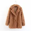 2019 long style warely girl winter open coat pink coffee color RTS new product long sleeve women woolen coat