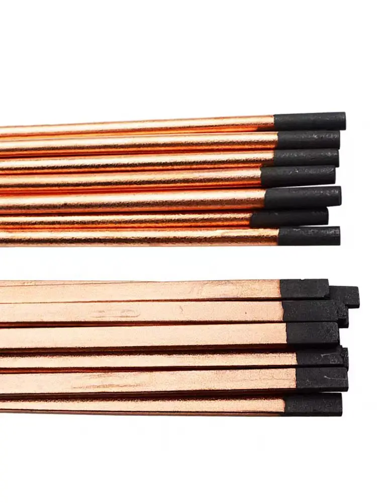 High Purity Graphite Rod Gouging Carbon Electrodes DC Copper Coated ...