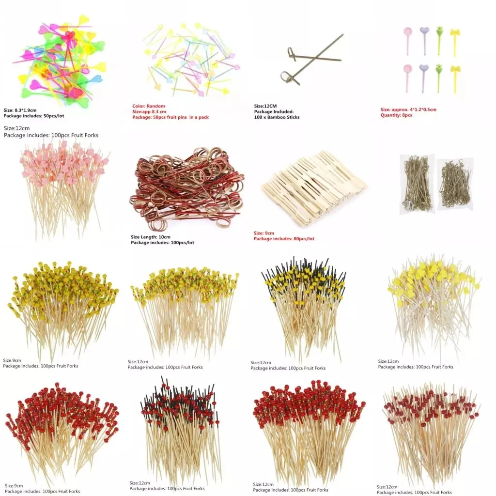 Food Grade Elegant Knot Canape Cocktail Sticks In Bulk Buy Knot