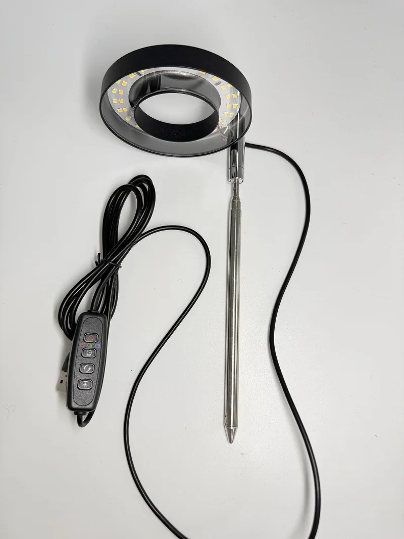 product led telescopic plant growth lamp with angel ring red  blue spectrum aluminum body flower timing fill light-6