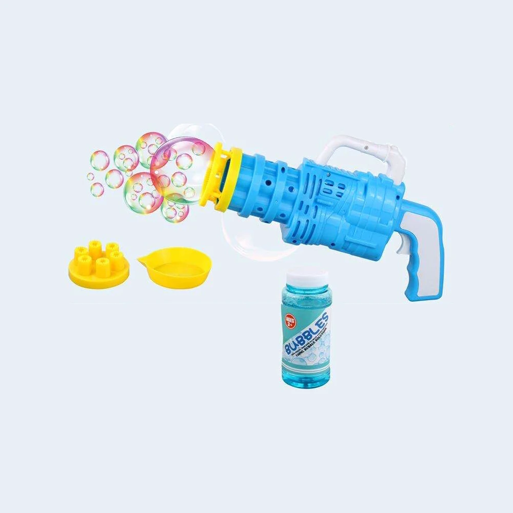 2-n-1 Bubble Blaster Deluxe Toy Bubble Shooter | Long Continuous ...