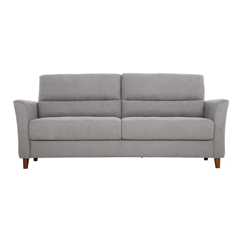 Low Price Sofa Furniture Solid Wood Frame Pu Foam Kd 3 Seater Sofa