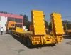 3 axle 40ft 50t 60t new gooseneck lowboy semi trailer dimensions for sale