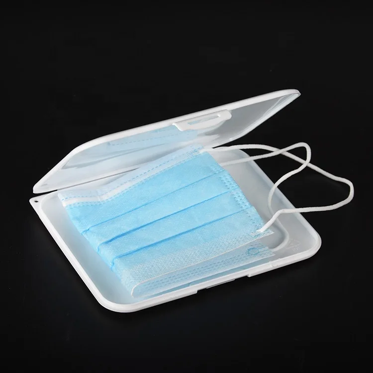 Portable kid storage box for face mas k holder sterlizor box plastic