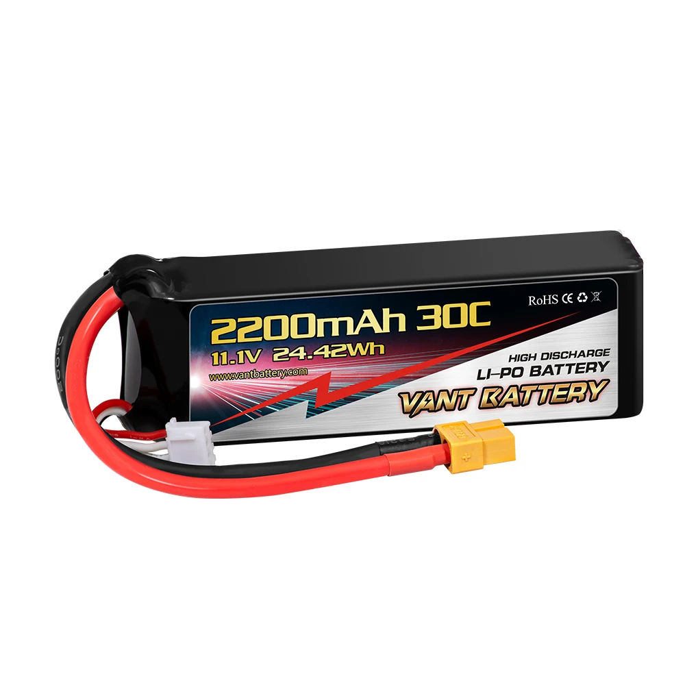 Vant/ Pulse/ZEEE/GensAce/Kypom/MaxAmps/Nano-tech LIPO BATTERY 2200mAh 11.1V  3s 30C with XT60 for Multi Rotors RC Drone