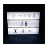A4 Size Plastic LED Photo Letter Light Box With Letters