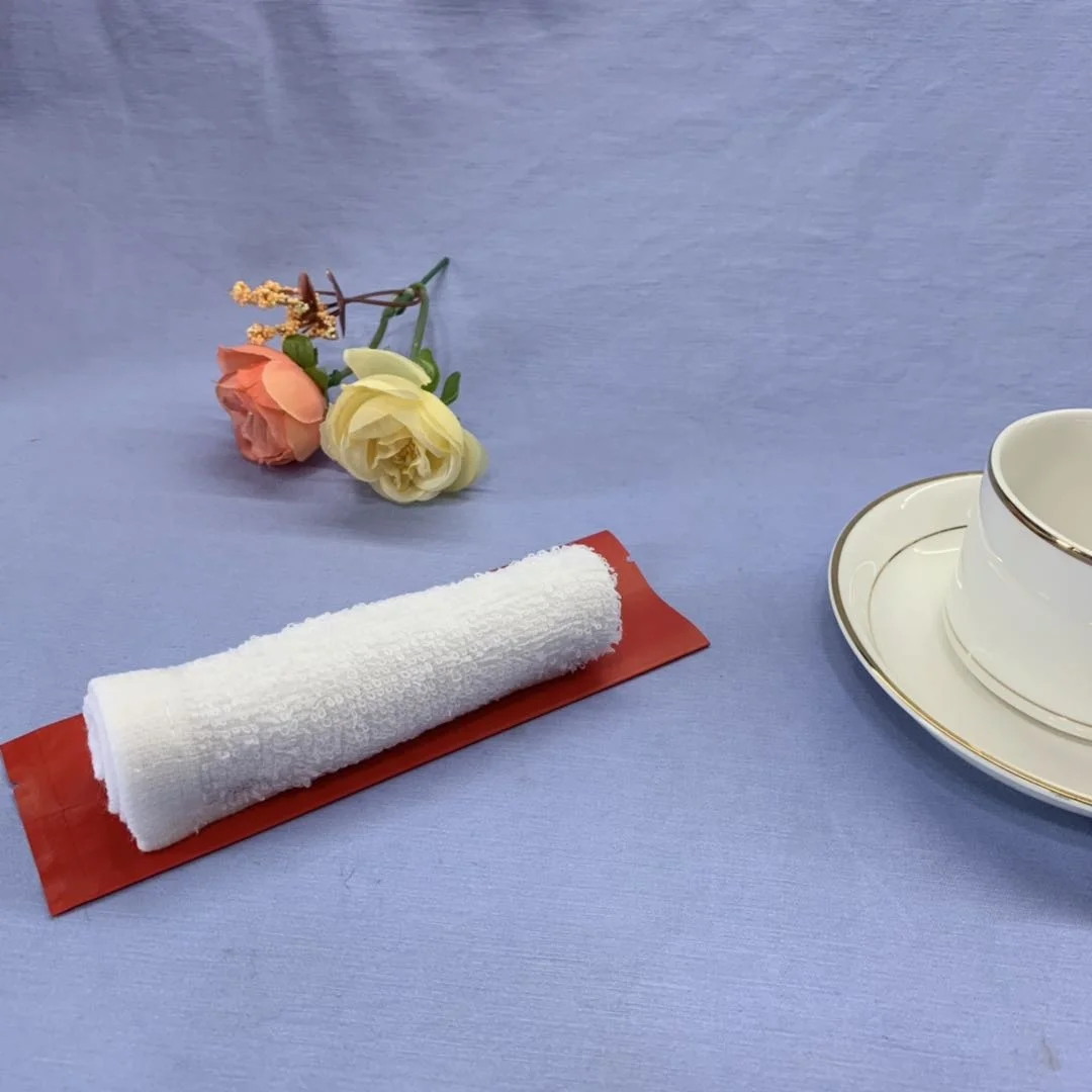 餐厅和飞机用单包一次性清爽纯棉湿毛巾