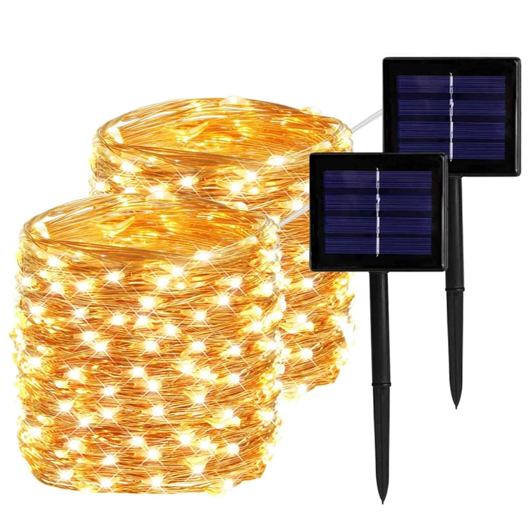 High efficiency 200 Led solar string fairy lights for home decor