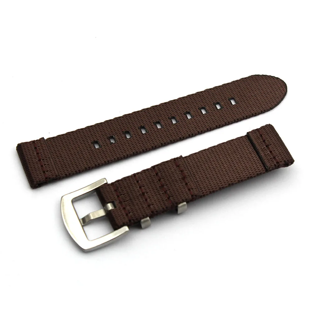 两件黑色红色绿色键 nato 18毫米军用表带