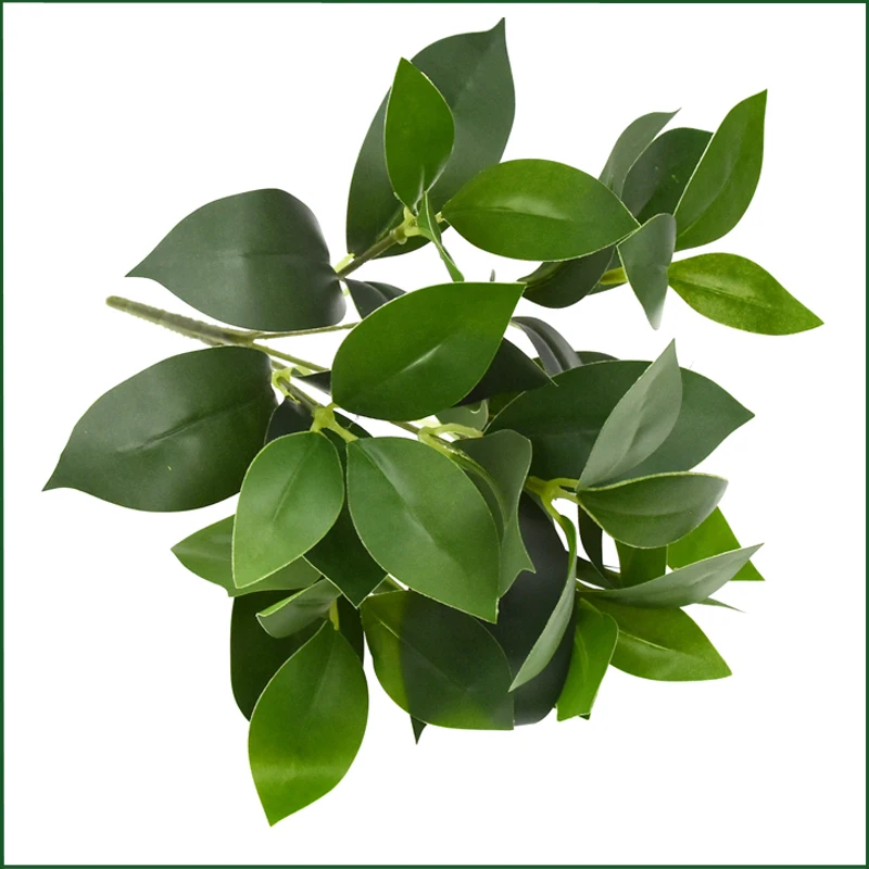 免费样品真实触感 syngonium 小型人造植物叶片用于墙面装饰