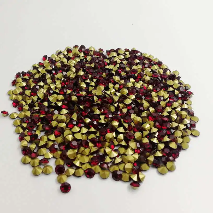 Pointback Glass Chaton Beads,Chaton Beads Rhinestone Chaton 888 Factory