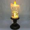 Light Up Glitter Water Filled Nativity Scene Catholic Religious Candles
