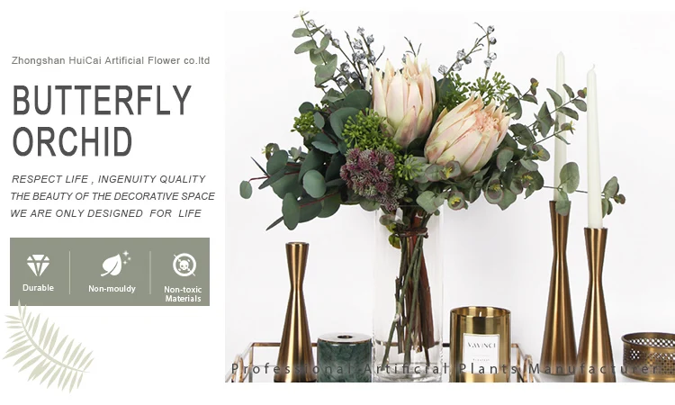 Best Prices Artificial Bonsai Wedding Decorative phalaenopsis butterfly orchid