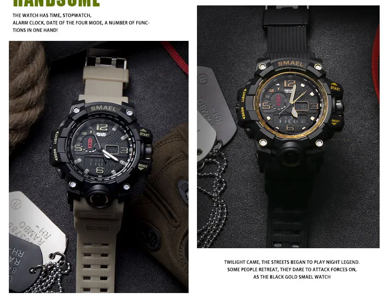 Montre bracelet Étanche Pour Hommes | Montre Militaire Sport,Étanche,50m,Led,Quartz,1545 Buy Montre De Sport,Montre Militaire Homme,Montre Smael Montre bracelet Étanche Pour Hommes | Montre Militaire Sport,Étanche,50m,Led,Quartz,1545 Buy Montre De Sport,Montre Militaire Homme,Montre Smael