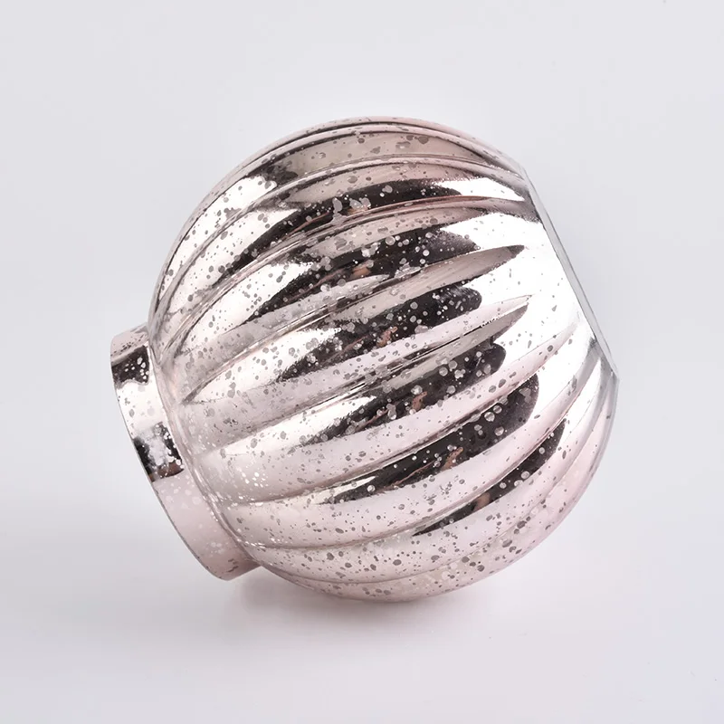 Wholesale Mercury Rose Gold Glass Candle Jars