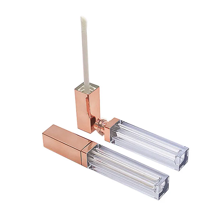 rose square lipgloss tube