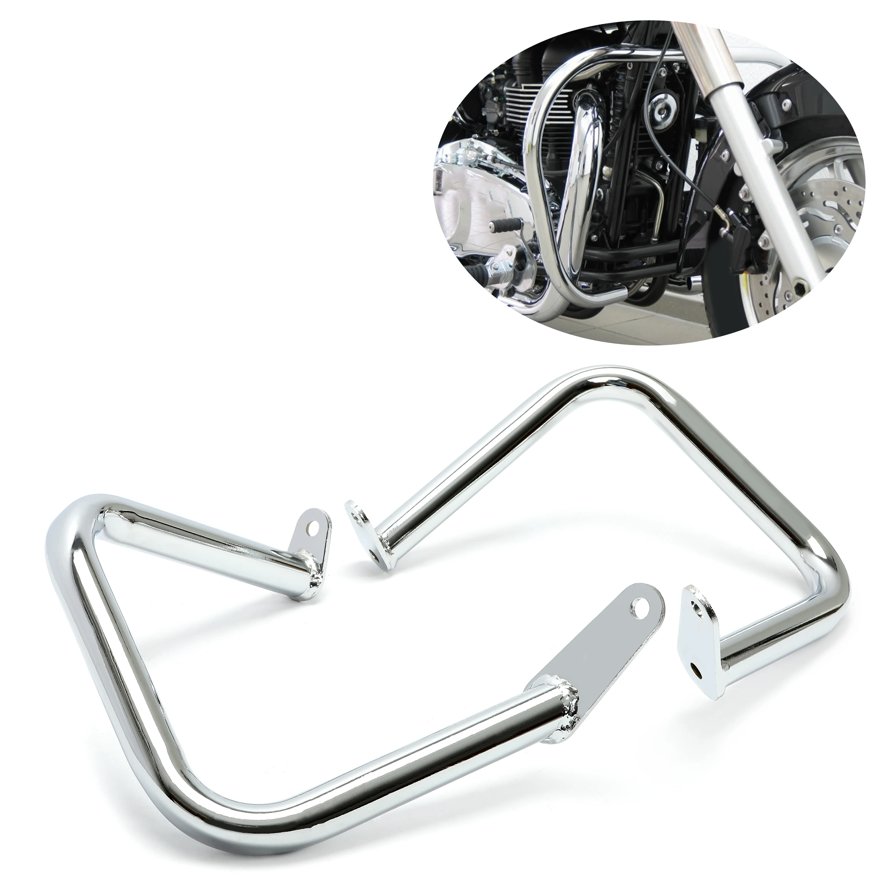 Engine Guard Highway Crash Bar For Yamaha Vstar 400 650 Xvs650 Classic ...