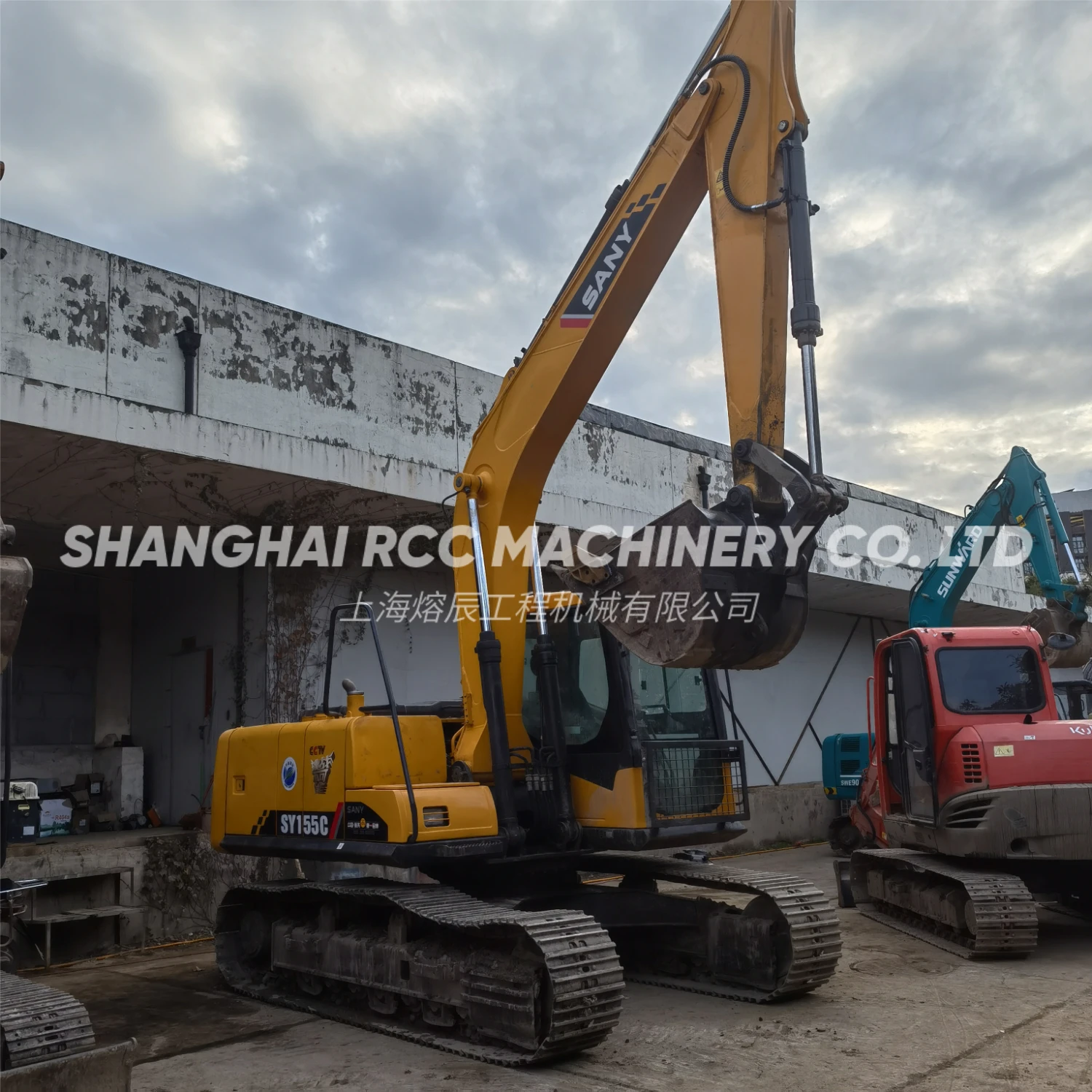 Used Original Excavator Sany Brand Hydraulic Excavator Sy155c Sy155c-9 ...