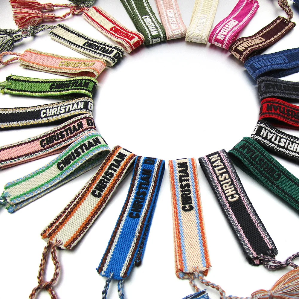 Wholesale Unisex Woven Handmade Braided Tassel Bracelet Bohe Adjustable