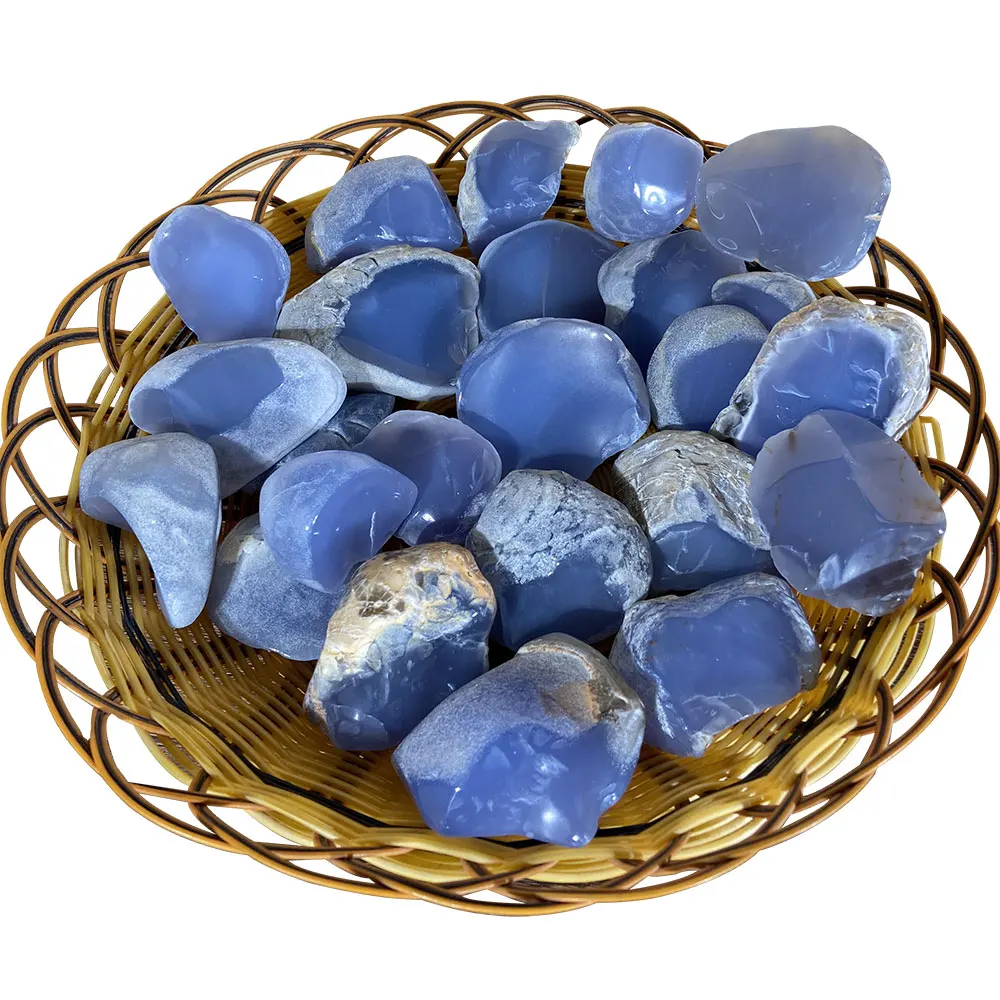 
Heavy Wash Blue chalcedony rough for Jewelry Making Supplies Chakra Healing Energy Stone Wikka Reiki gem stone rough agate blue 