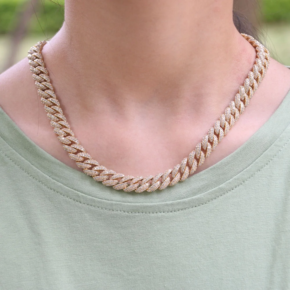 Hot Sale 10mm Cuban Link Chain Hip Hop 