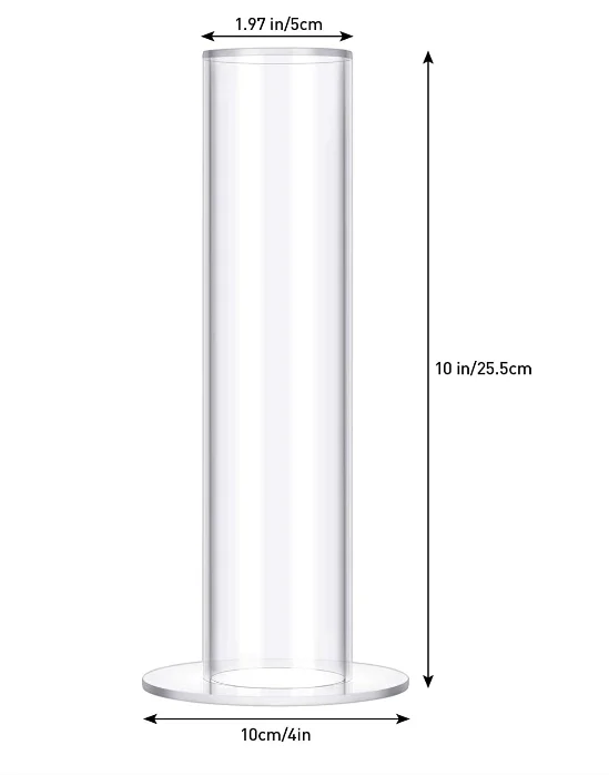 Custom Clear Circular Tube Display Stand/ Holder For Scrunchie Buy Acrylic Display Stand