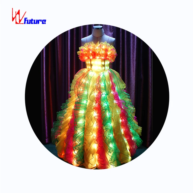 Christmas dress with fashion lights