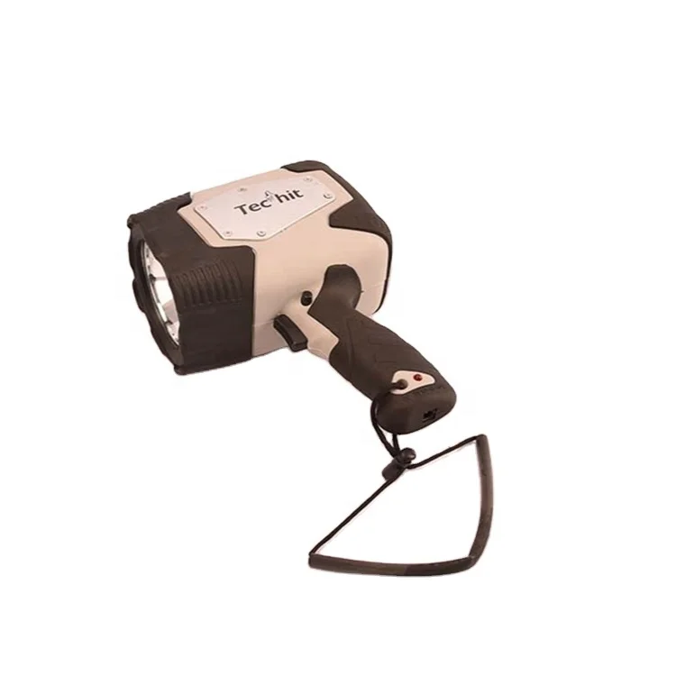 Portable Outdoor Handheld Led Strong Long Range Searchlight Multifunction Rechargeable Spotlight