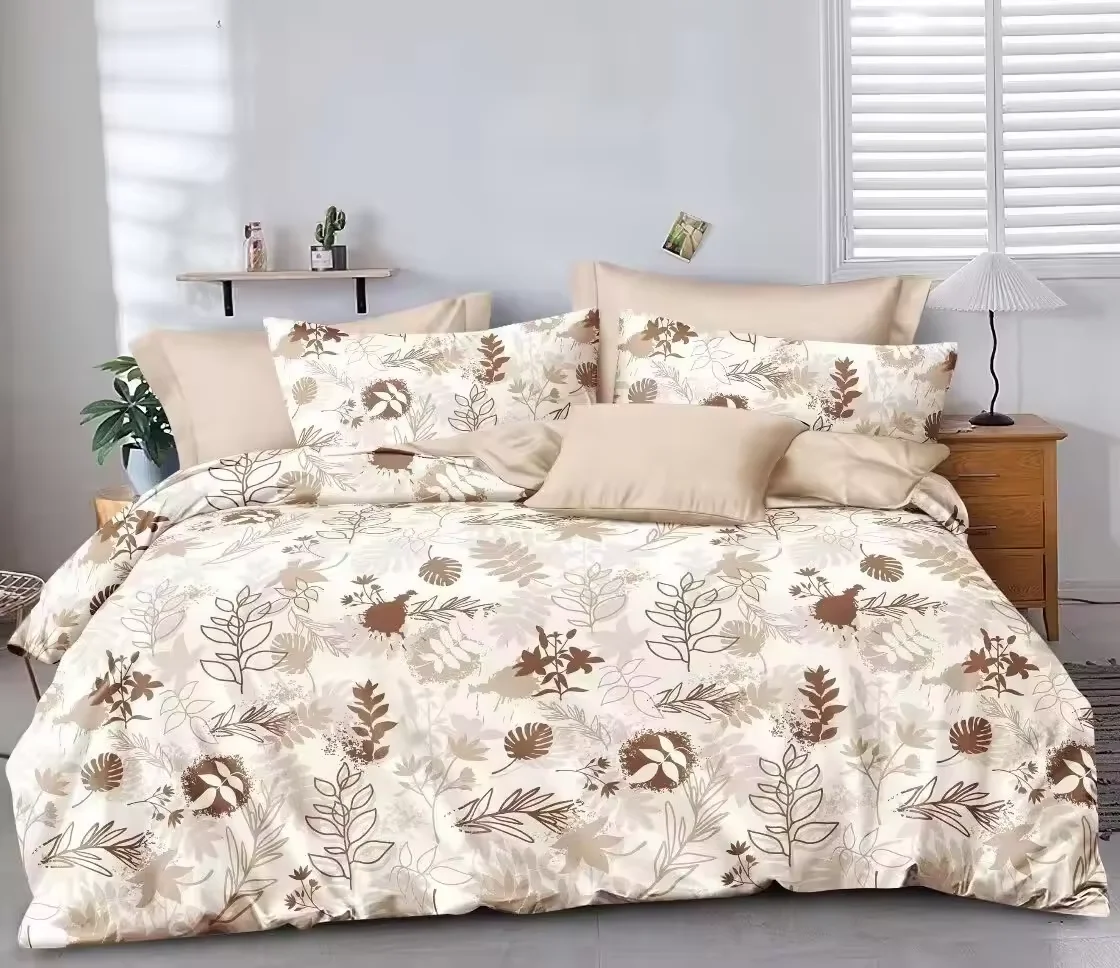 High Quality 100% Cotton Digital Printing Duvet Cover Set 4-Piece Bedding for All Seasons details