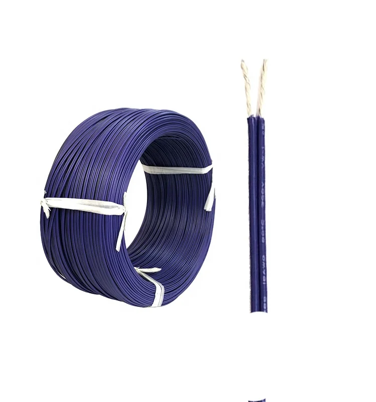Purple PVC Insulated 20AWG 2 Pin flat LED lighting wire in roll - ANKUX.COM