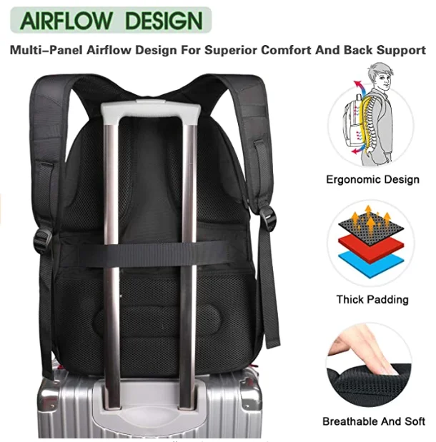 Travel Backpack For International Travel Matein 17 Inch Laptop Backpack ...