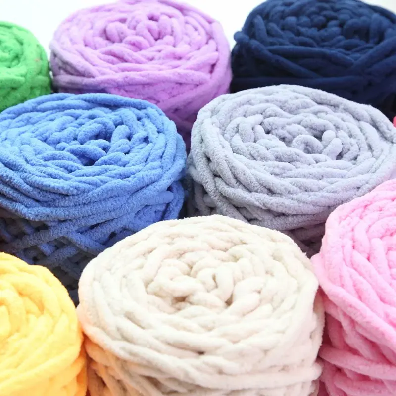 Wholesale Velvet Blanket Dyed Fancy Yarn Polyester Acrylic Blended ...