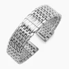 20mm 22mm 9 Link Thin Ladies Metal Watch Strap Men Stainless Steel Material Watch Bracelet Band