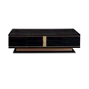 New model high gloss black modern coffee tea table with drawer living room furniture design coffee table