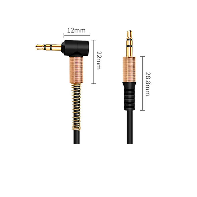 Right Angle 3.5mm 90 Degree Male To Male Stereo Audio Cable Aux Buy 90 Degree 3.5mm Trs Male