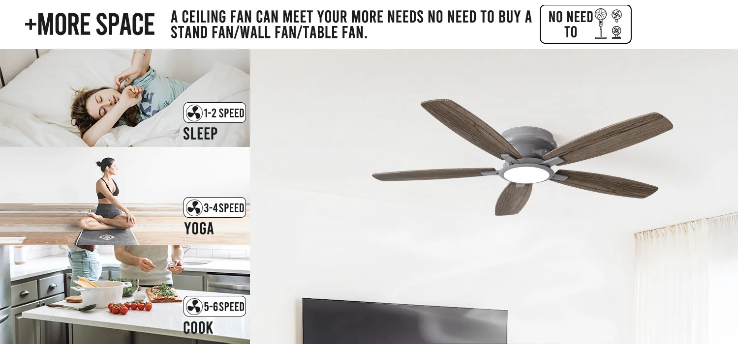 Ceiling Fan, 52-Inch, 10, Metal - detail 10