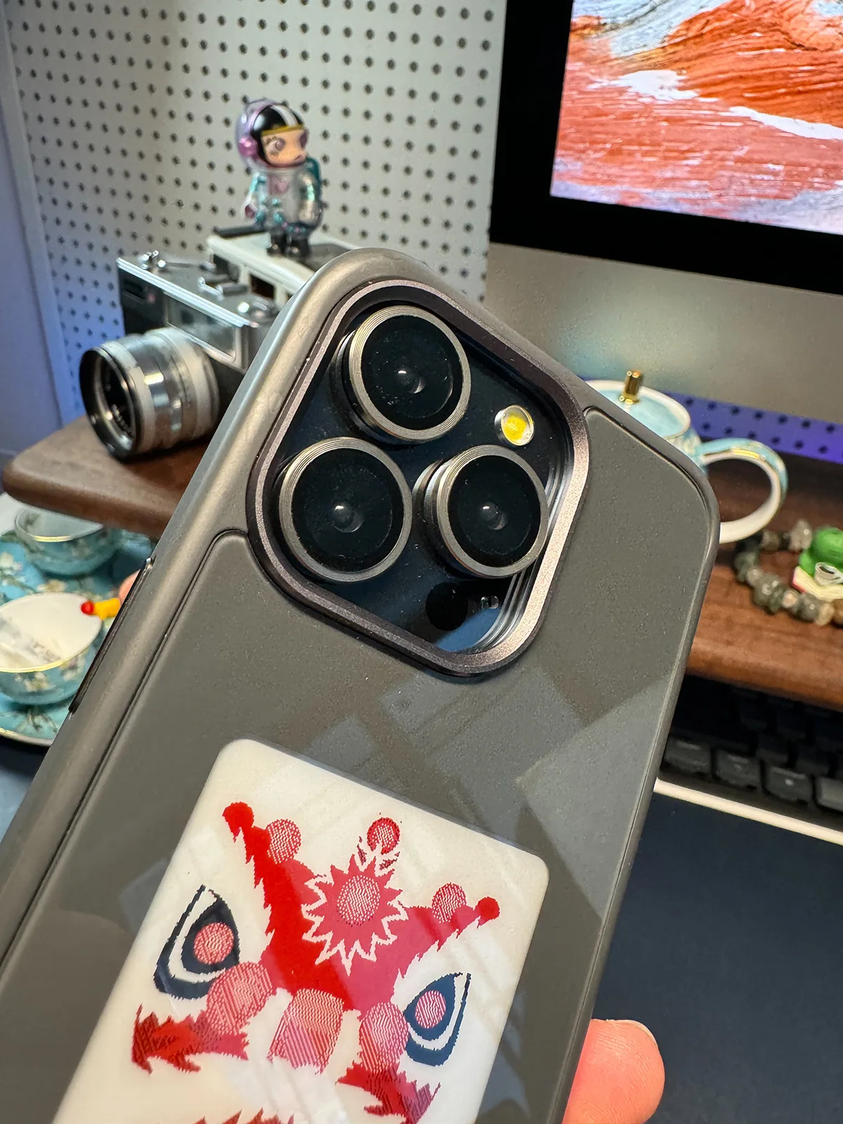 Shockproof Heavy Duty Protection Phone Case Nfc E Ink Screen Display Smart Phone Case For Iphone