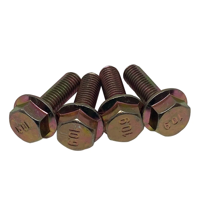 
Grade 8.8 flange bolt color zinc 
